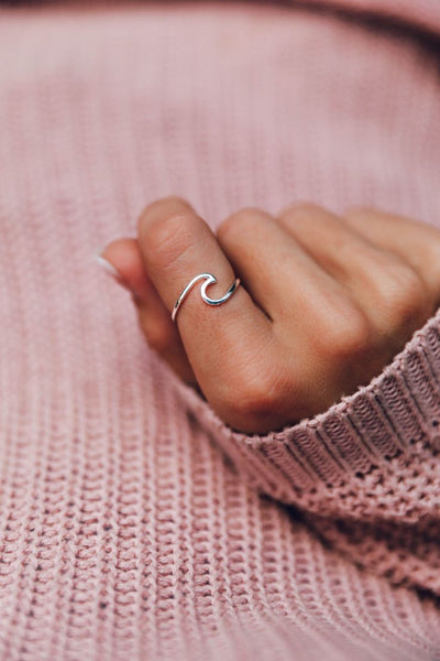 Sterling Silver Wave Ring