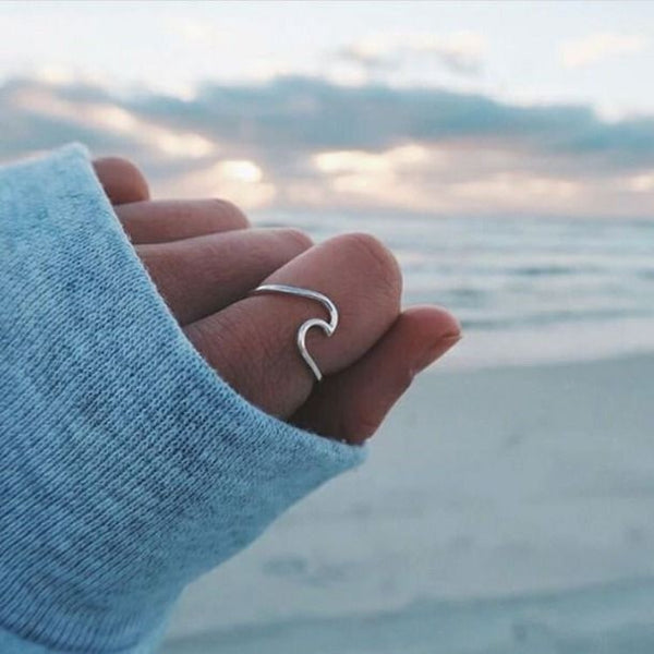 Sterling Silver Wave Ring
