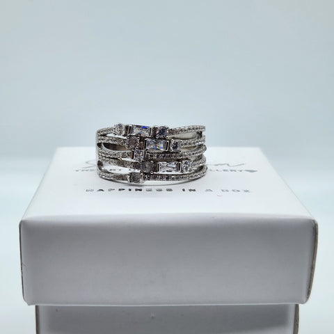 Fancy Stack CZ Band